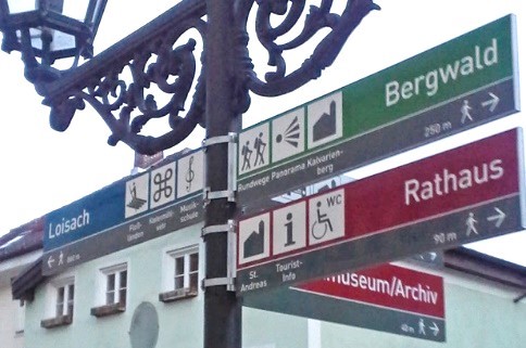 Fußgängerleitsystem Wolfratshausen